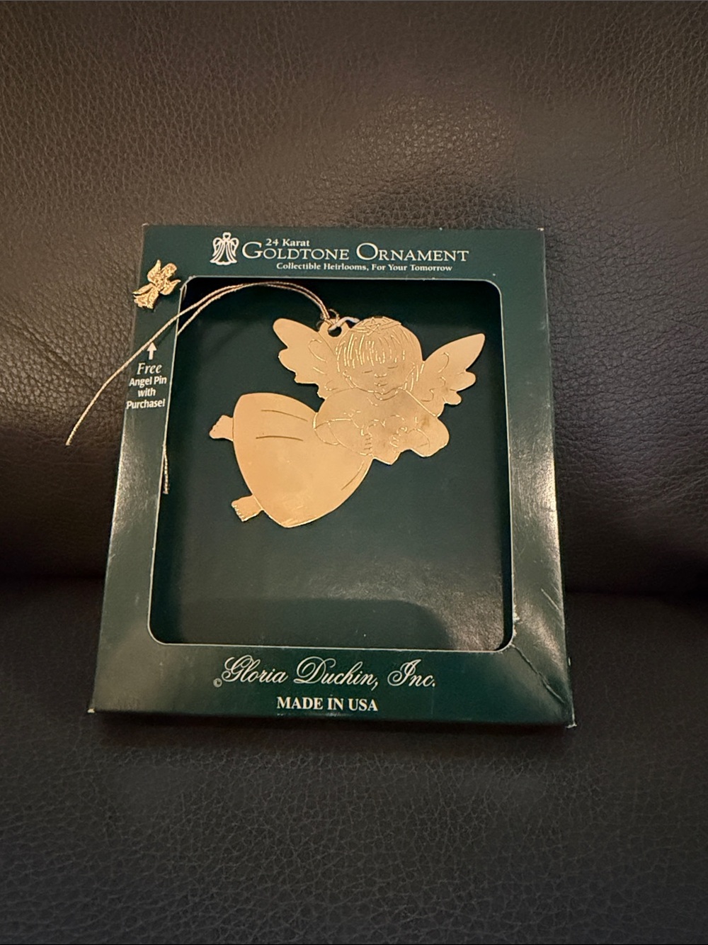 Gloria Duchin Goldtone Angel Ornament - Gold Finish
